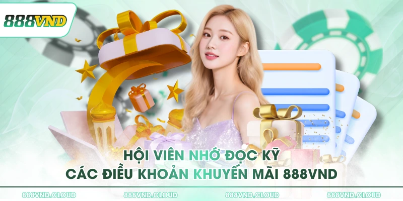 Khuyến mãi 888VND - Nhiều ưu đãi khủng không thể bỏ qua 3 Hội viên nhớ đọc kỹ các điều khoản khuyến mãi 888VND